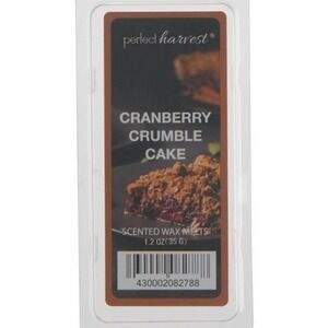 Perfect Harvest Scented Wax Melts 1.2 oz (lot/4) Cranberry Cake/Pumpkin Pie‎